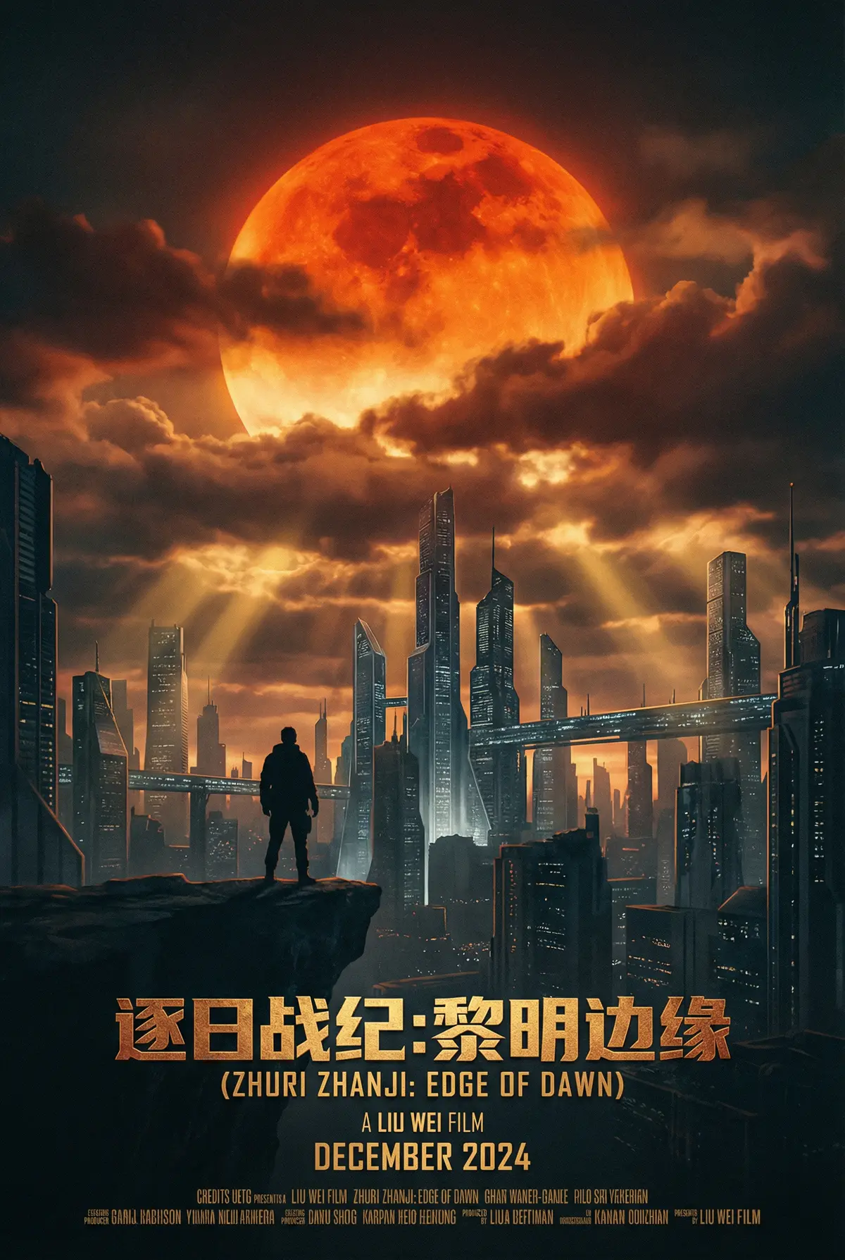 后入视频 出品科幻巨制《逐日战纪》电影海报