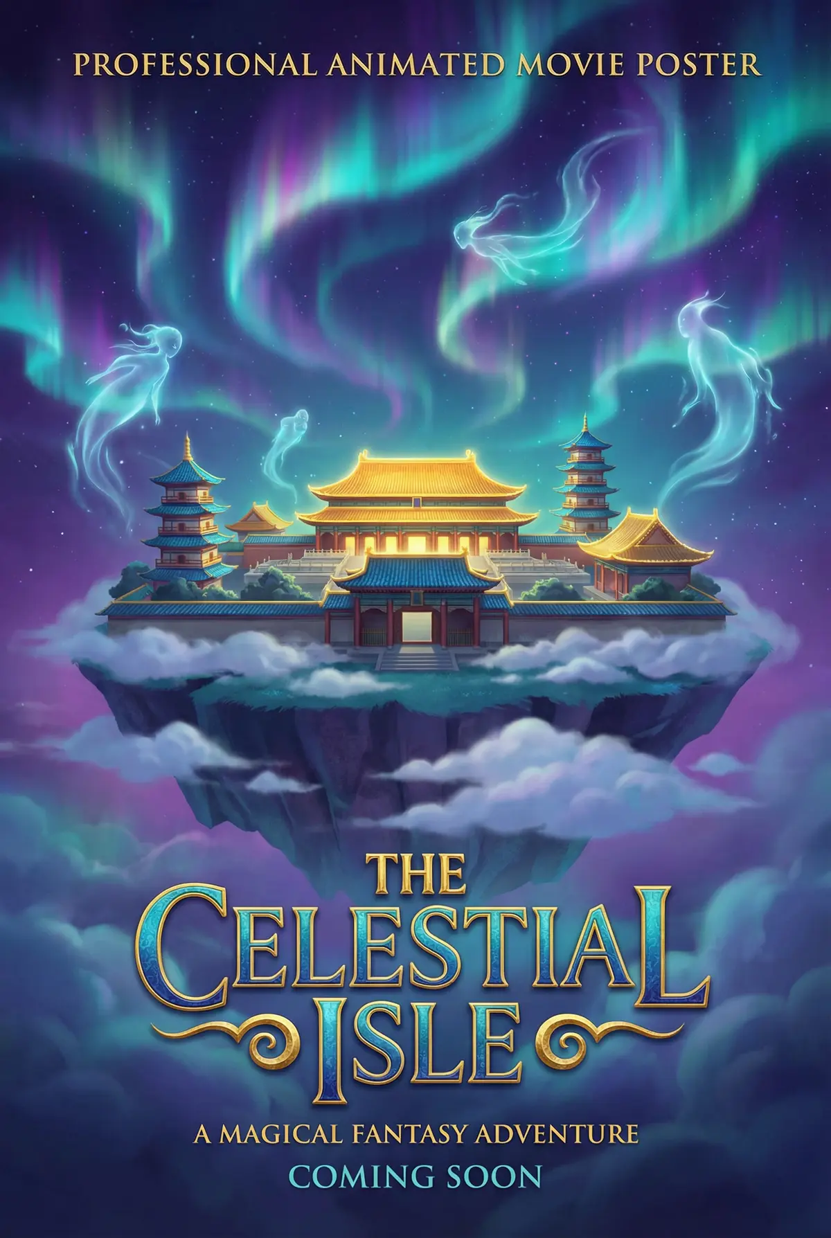 后入视频 出品动画奇幻片《灵境传说》电影海报